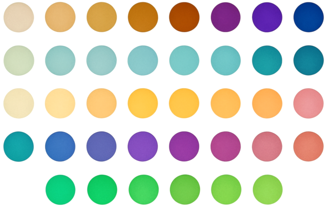 Farben von anodisiertem Titan