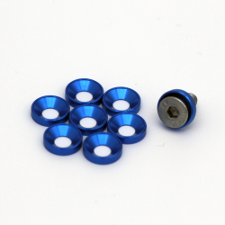 Elox U-Scheiben Set + Schrauben Blau