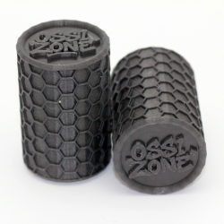 Set - 2x OSSIZONE Schwarz - Sturzpad mit Wabenmuster