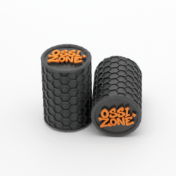 Set - 2x OSSIZONE Gold - Sturzpad mit Wabenmuster