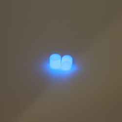 Set - 2x Ventilkappen neon Blau